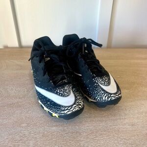 Boys Nike Fast Flex Vapor VPR Black White Football Cleats 83388-001 | Size 2